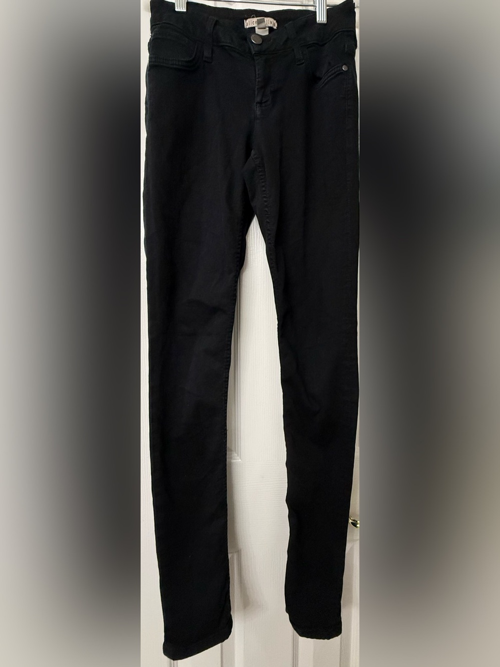 Alice + Olivia Black Skinny Jeans